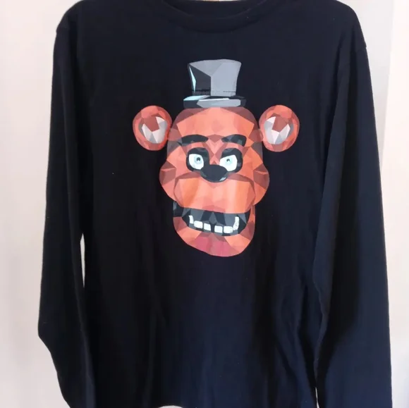 ( SOLD )Five Nights At Freddy's Unisex Youth Long Sleeve Graphic Print - Picture 1 of 3